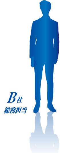 B社総務担当